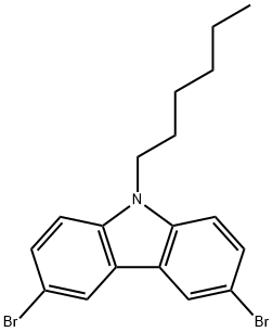3,6-二溴-9-己基-9H-咔唑