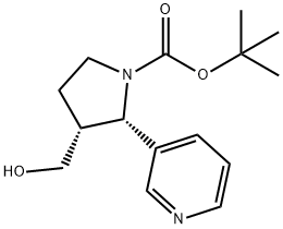 (2R,3S)-叔-丁基 3-(羟甲基)-2-(吡啶-3-基)吡咯烷-1-甲酸基酯
