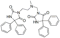 3-[[(2,5-dioxo-4,4-diphenyl-imidazolidin-1-yl)methyl-ethyl-amino]methy l]-5,5-diphenyl-imidazolidine-2,4-dione