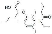2-[[3-(N-Ethylbutanoylamino)-2,4,6-triiodophenyl]oxy]hexanoic acid