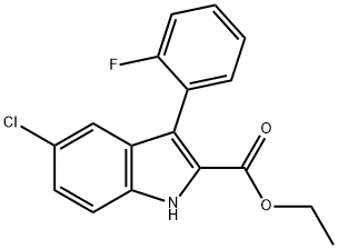 5-Chloro-3-(2-fluorophenyl)-1H-indole-2-carboxylic acid ethyl ester