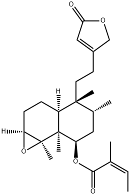 (Z)-2-Methyl-2-butenoic acid [(1aS,3aα)-4α-[2-(2,5-dihydro-5-oxofuran-3-yl)ethyl]decahydro-4,5α,7aα,7bα-tetramethylnaphtho[1,2-b]oxirene-7β-yl] ester