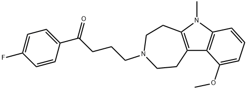 4'-Fluoro-γ-[1,4,5,6-tetrahydro-10-methoxy-6-methylazepino[4,5-b]indol-3(2H)-yl]butyrophenone
