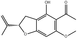 (+)-Methyl(2,3-dihydro-2-isopropenyl-4-hydroxy-6-methoxybenzofuran-5-yl) ketone