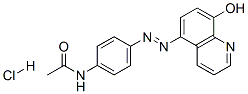 Acetamide, N-[4-[(8-hydroxy-5-quinolinyl)azo]phenyl]-, monohydrochlori de