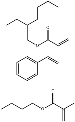 2-甲基-2-丙烯酸丁酯与乙烯基苯和2-丙烯酸-2-乙基己酯的聚合物