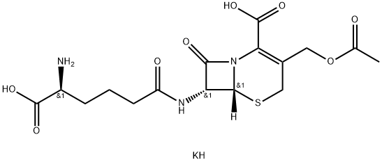 [6R-[6alpha,7beta(S*)]]-3-(acetoxymethyl)-7-(5-amino-5-carboxyvalerylamino)-8-oxo-5-thia-1-azabicyclo[4.2.0]oct-2-ene-2-carboxylic acid, potassium salt