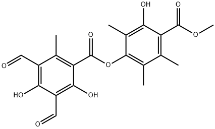 2-Hydroxy-3,5,6-trimethyl-4-(2,4-dihydroxy-3,5-diformyl-6-methylbenzoyloxy)benzoic acid methyl ester