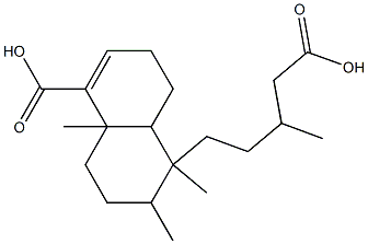 5-Carboxy-1,2,3,4,4a,7,8,8a-octahydro-β,1,2,4a-tetramethyl-1-naphthalenepentanoic acid
