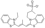 2-[3-(3-ETHYL-2(3H)-BENZOTHIAZOLYLIDENE)-2-METHYL-1-PROPENYL]-3-[3-(SULFOOXY)-BUTYL]BENZOTHIAZOLIUM HYDROXIDE, INNER SALT