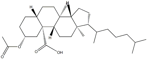 2α-Acetyloxy-5α-cholestan-19-oic acid