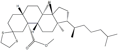 2,2-(Ethylenebisthio)-5α-cholestan-19-oic acid methyl ester