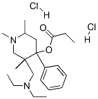 [5-(diethylaminomethyl)-1,2,5-trimethyl-4-phenyl-4-piperidyl] propanoate dihydrochloride