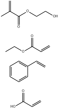 2-Propenoic acid, 2-methyl-, 2-hydroxyethyl ester, polymer with ethenylbenzene, ethyl 2-propenoate and 2-propenoic acid