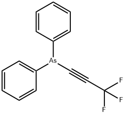 Diphenyl(3,3,3-trifluoro-1-propynyl)arsine