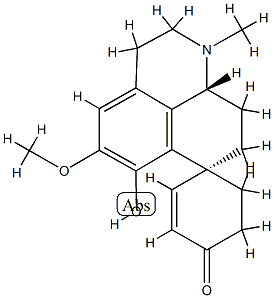 [7S,(+)]-1,2,3,8,9,9aα-Hexahydro-6-hydroxy-5-methoxy-1-methylspiro[7H-benzo[de]quinoline-7,1'-cyclohexane]-2'-ene-4'-one