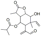 2-Methylpropanoic acid 6-vinyl-5-(1-formylvinyl)octahydro-7-hydroxy-3,6-dimethyl-2-oxobenzofuran-4-yl ester