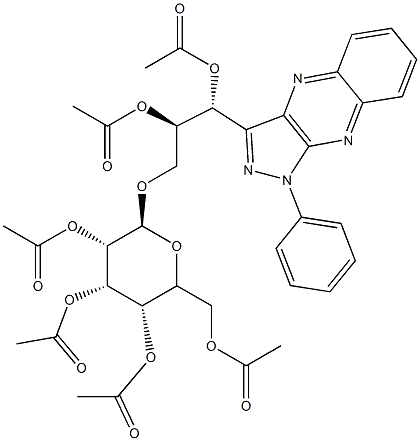 [(2S,3R)-2,3-Bis(acetyloxy)-3-[1-phenyl-1H-pyrazolo[3,4-b]quinoxalin-3-yl]propyl]β-D-glucopyranoside 2,3,4,6-tetraacetate