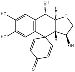 (3'S)-3',3'aβ,9',9'aα-Tetrahydro-3'β,6',7',9'α-tetrahydroxyspiro[2,5-cyclohexadiene-1,4'(2'H)-naphtho[2,3-b]furan]-4-one