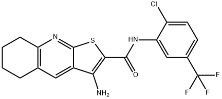 3-amino-N-[2-chloro-5-(trifluoromethyl)phenyl]-5,6,7,8-tetrahydrothieno[2,3-b]quinoline-2-carboxamide