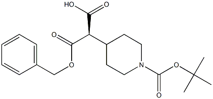 (R)-2-(1-(tert-butoxycarbonyl)piperidin-4-yl)-2-(benzyloxycarbonyl)acetic acid