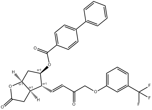 (3AR,4R,5R,6AS)-六氢-2-氧代-4-[(1E)-3-氧代-4-[3-(三氟甲基)苯氧基]-1-丁烯-1-基]-2H-环戊并[B]呋喃-5-基 REL-[1,1'-联苯]-4-甲酸酯