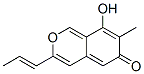 6H-2-Benzopyran-6-one, 8-hydroxy-7-methyl-3-(1-propenyl)- (9CI)