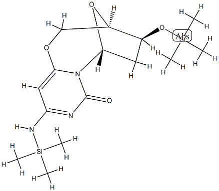 (3R)-3,4,5,6,9,10-Hexahydro-10-[(trimethylsilyl)imino]-4β-[(trimethylsilyl)oxy]-3β,6β-epoxy-2H,8H-pyrimido[6,1-b][1,3]oxazocin-8-one