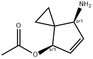 Spiro[2.4]hept-5-en-4-ol, 7-amino-, acetate (ester), (4R,7S)-rel- (9CI)