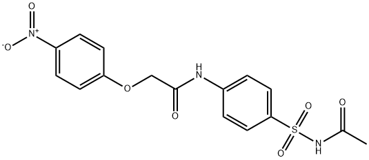 N-{4-[(acetylamino)sulfonyl]phenyl}-2-{4-nitrophenoxy}acetamide