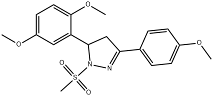 5-(2,5-dimethoxyphenyl)-3-(4-methoxyphenyl)-1-(methylsulfonyl)-4,5-dihydro-1H-pyrazole