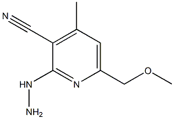 3-Pyridinecarbonitrile,2-hydrazino-6-(methoxymethyl)-4-methyl-(9CI)