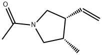 Pyrrolidine, 1-acetyl-3-ethenyl-4-methyl-, cis- (9CI)