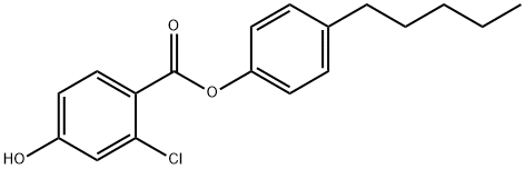 2-Chloro-4-hydroxybenzoic acid 4-pentylphenyl ester
