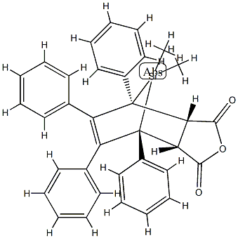 3aα,4,7,7aα-Tetrahydro-8,8-dimethyl-4β,5,6,7β-tetraphenyl-4α,7α-silanoisobenzofuran-1,3-dione