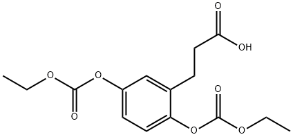 3-[2,5-bis(ethoxycarbonyloxy)phenyl]propanoic acid