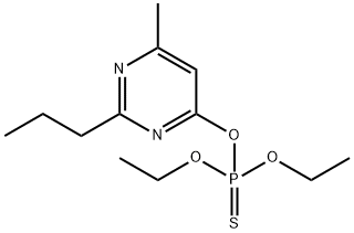 Thiophosphoric acid O,O-diethyl O-(2-propyl-6-methylpyrimidin-4-yl) ester