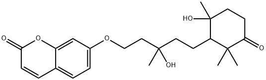 (-)-7-[[3-Hydroxy-5-(6-hydroxy-2,2,6-trimethyl-3-oxocyclohexyl)-3-methylpentyl]oxy]-2H-1-benzopyran-2-one