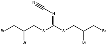 Cyanocarbonimidodithioic acid bis(2,3-dibromopropyl) ester