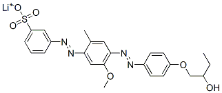 lithium 3-[[4-[[4-(2-hydroxybutoxy)phenyl]azo]-5-methoxy-2-methylphenyl]azo]benzenesulphonate