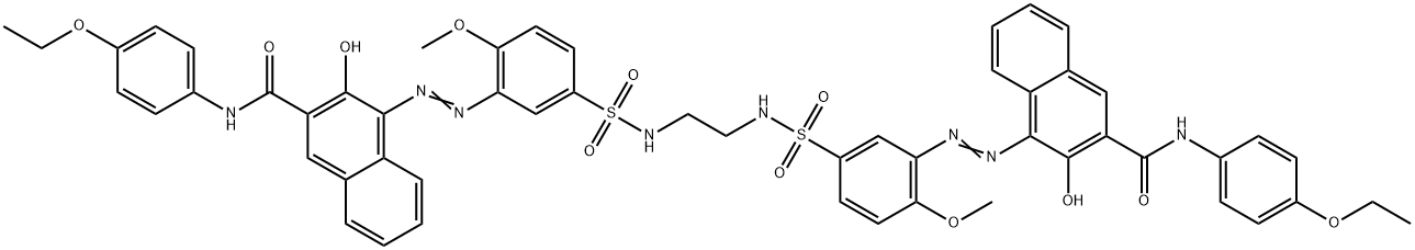 4,4'-[ethylenebis[iminosulphonyl(6-methoxy-3,1-phenylene)azo]]bis[N-(4-ethoxyphenyl)-3-hydroxynaphthalene-2-carboxamide]