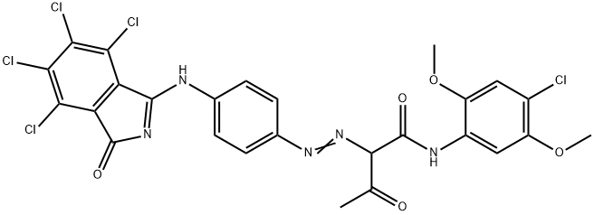 N-(2,5-Dimethoxy-4-chlorophenyl)-2-[4-[(4,5,6,7-tetrachloro-1-oxoisoindolin-3-ylidene)amino]phenylazo]-β-oxobutanamide