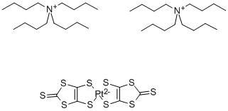 双(四正丁基铵)合双(1,3-二硫杂环戊烯-2-硫酮-4,5-二硫醇)铂(II)