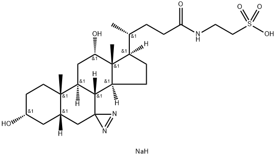 (7,7-azo-3,12-dihydroxy-5-cholan-24-oyl)-2-aminoethanesulfonic acid