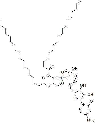 [[(2R,3R,4S,5R)-5-(4-amino-2-oxo-pyrimidin-1-yl)-3,4-dihydroxy-oxolan- 2-yl]methoxy-hydroxy-phosphoryl]oxy-[(2R)-2,3-dioctadecanoyloxypropoxy ]phosphinic acid