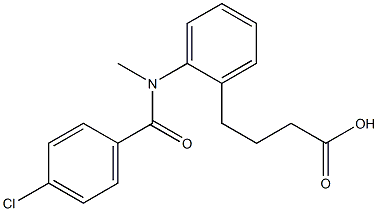 Butyric acid, 4-(o-(4-chloro-N-methylbenzamido)phenyl)-
