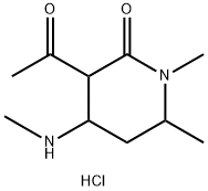 3-acetyl-1,6-dimethyl-4-(methylamino)piperidin-2-one monohydrochloride
