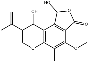 1,7,8,9-Tetrahydro-1,9-dihydroxy-4-methoxy-5-methyl-8-(1-methylethenyl)-3H-furo[3,4-f][1]benzopyran-3-one