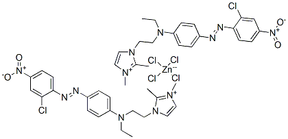 1-[2-[[4-[(2-chloro-4-nitrophenyl)azo]phenyl]ethylamino]ethyl]-2,3-dimethyl-1H-imidazolium tetrachlorozincate(2-)