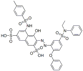 3-[[5-[(ethylphenylamino)sulphonyl]-2-phenoxyphenyl]azo]-4-hydroxy-5-[[(p-tolyl)sulphonyl]amino]naphthalene-2,7-disulphonic acid
